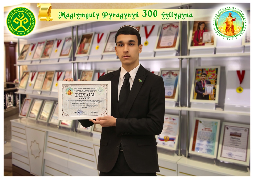 “Magtymguly, öwüt bergin söz bile” atly bäsleşiginiň ýeňijisi