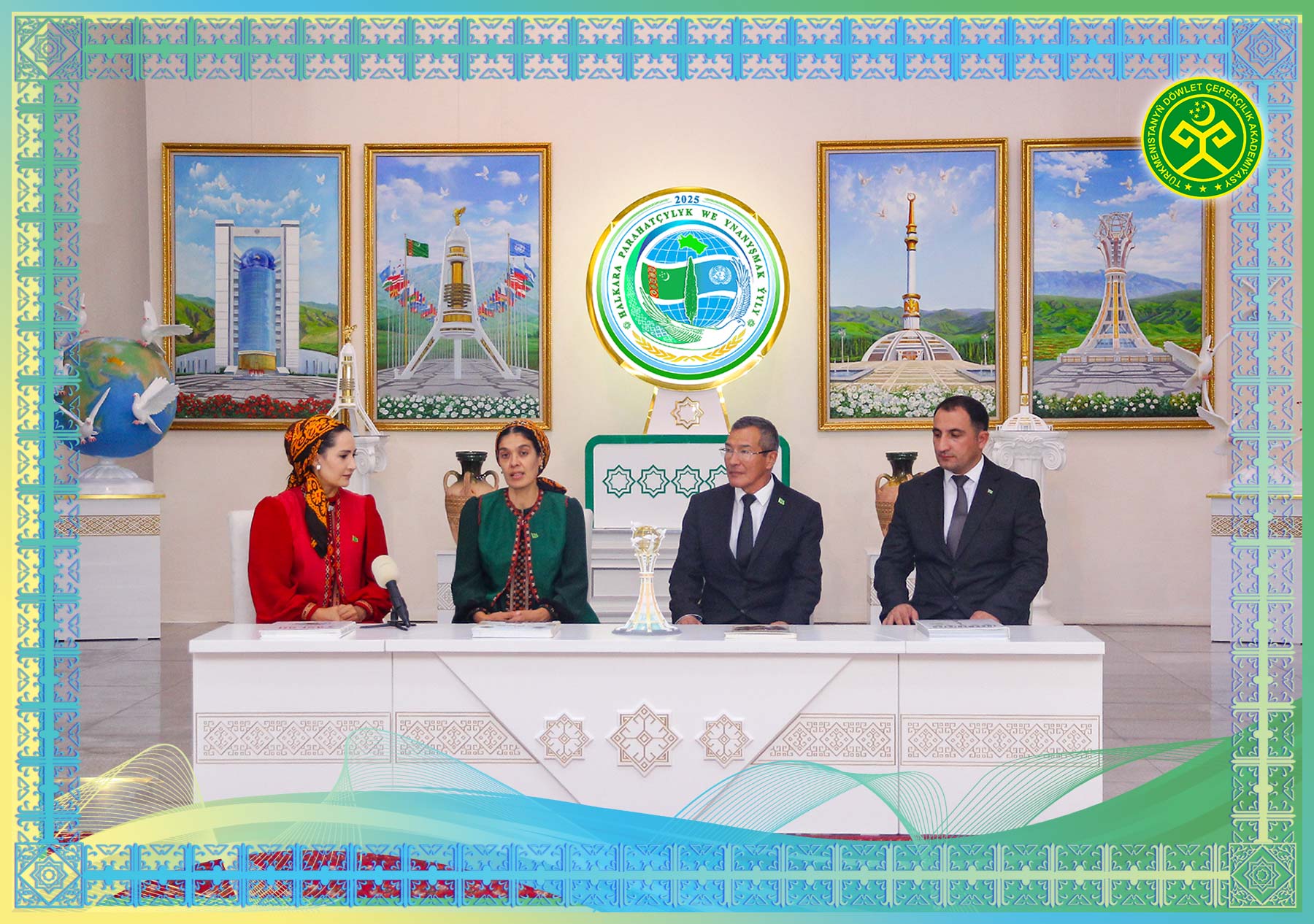 “Arkadagly Gahryman Serdarymyzyň hem-de Milli Liderimiziň millilik taglymatlary” atly söhbetdeşlik geçirildi