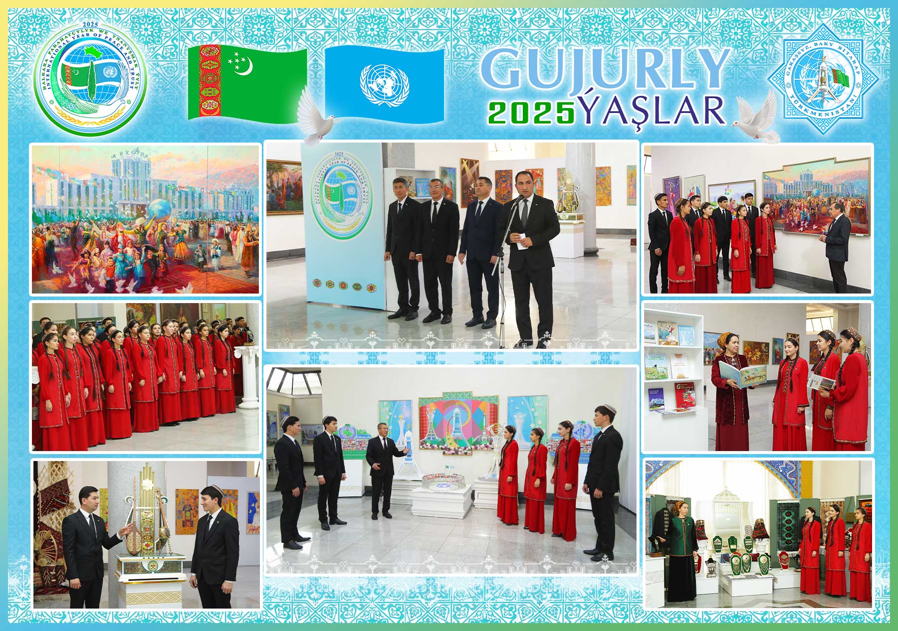 «Hemişelik Bitaraplygymyzyň taryhy üstünlikleri» atly gujurly ýaşlaryň bäsleşik sergisi