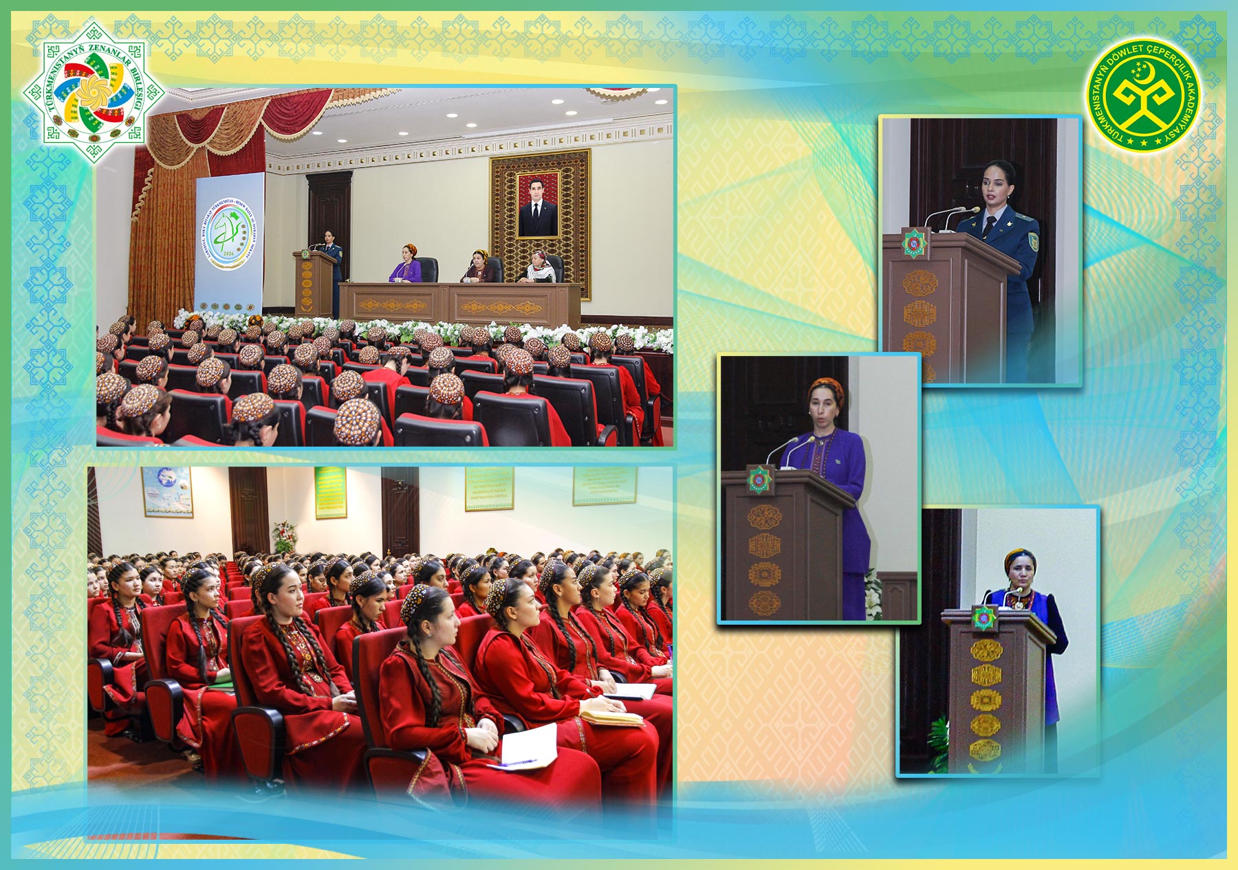 «Ornuňyz tördedir sarpaňyz belent, ýaşaýşa ýarandyr mährem zenanlar»  atly wagyz-nesihat çäresi geçirildi